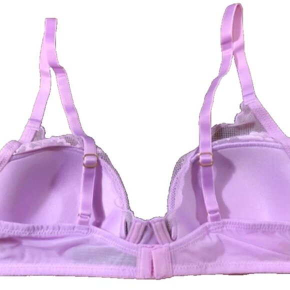 Natori Light Purple Flora Contour Underwire Bra 34B - Picture 4 of 5
